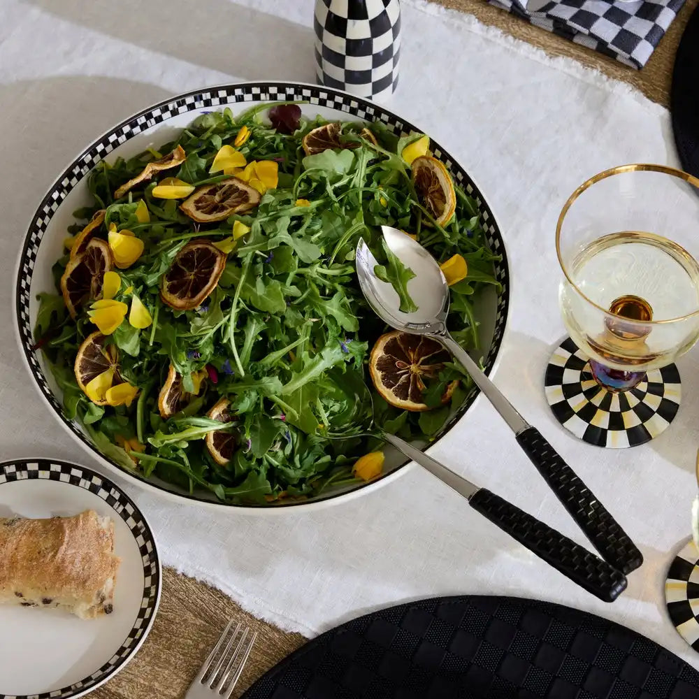 Everyday Black Salad Serving Set