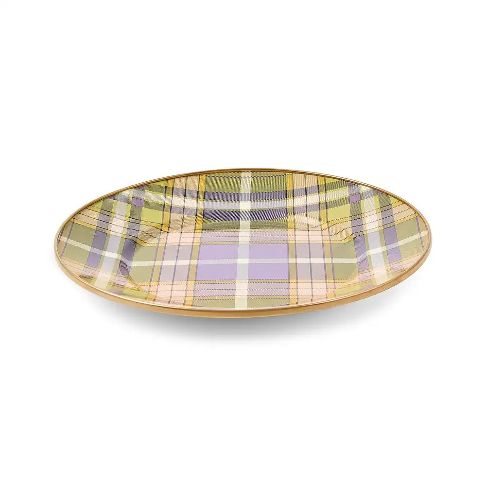 Tartan Violet Dinner Plate