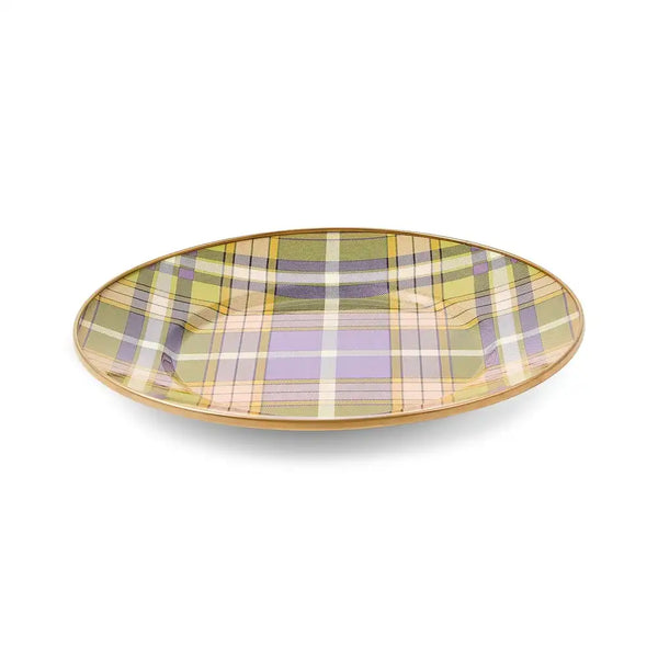 Tartan Violet Dinner Plate