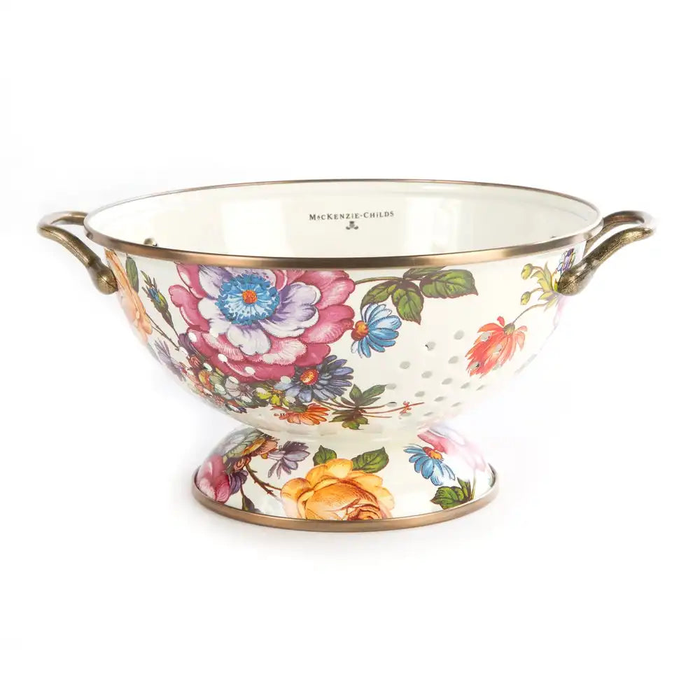 White Flower Market Large Colander Main image