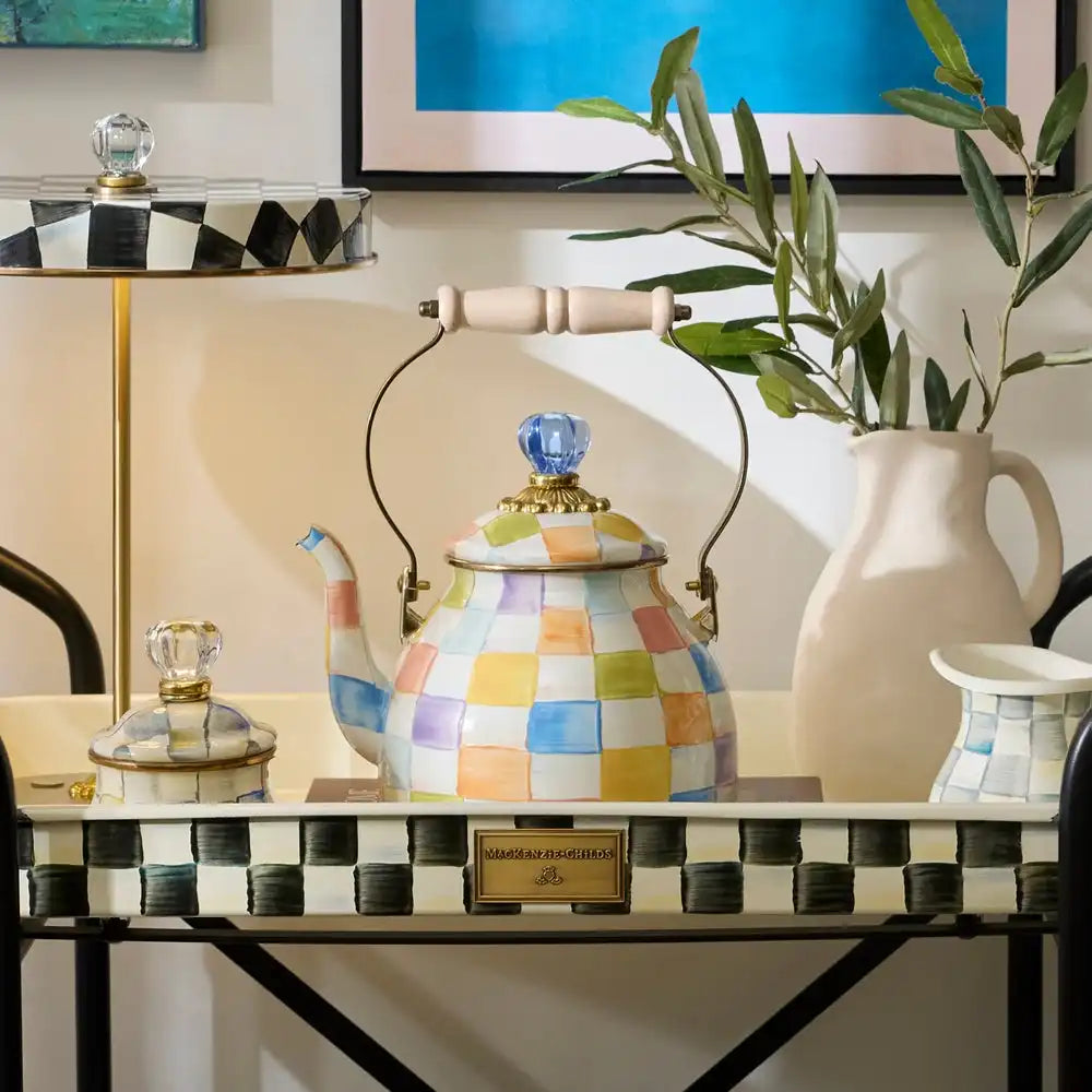 Palm Beach Check 2 Quart Tea Kettle