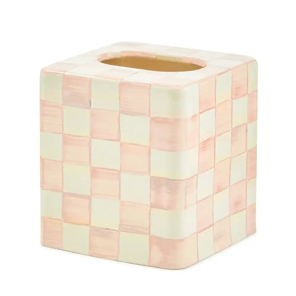 Rosy Check Standard Tissue Box Cover