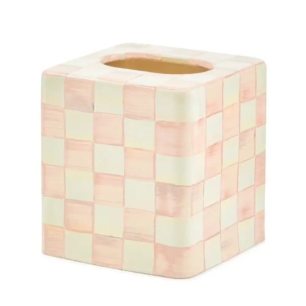 Rosy Check Standard Tissue Box Cover