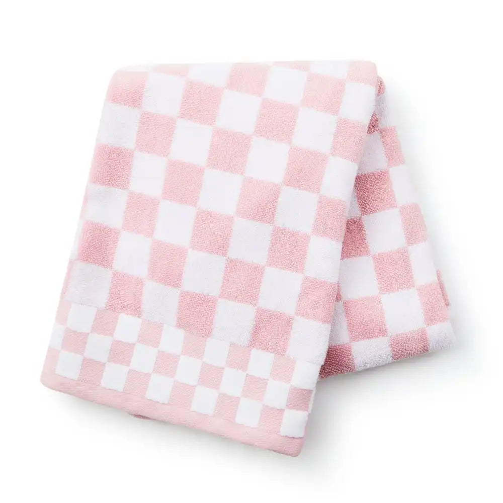 Black Check Hand Towel