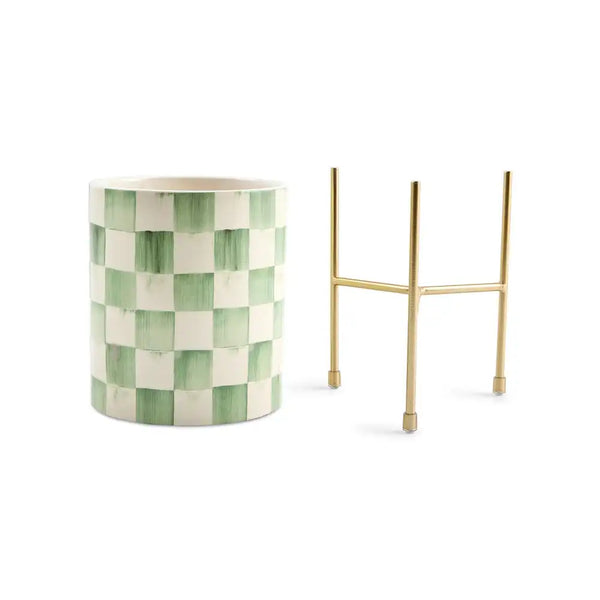 Rosy Check Tabletop Planter