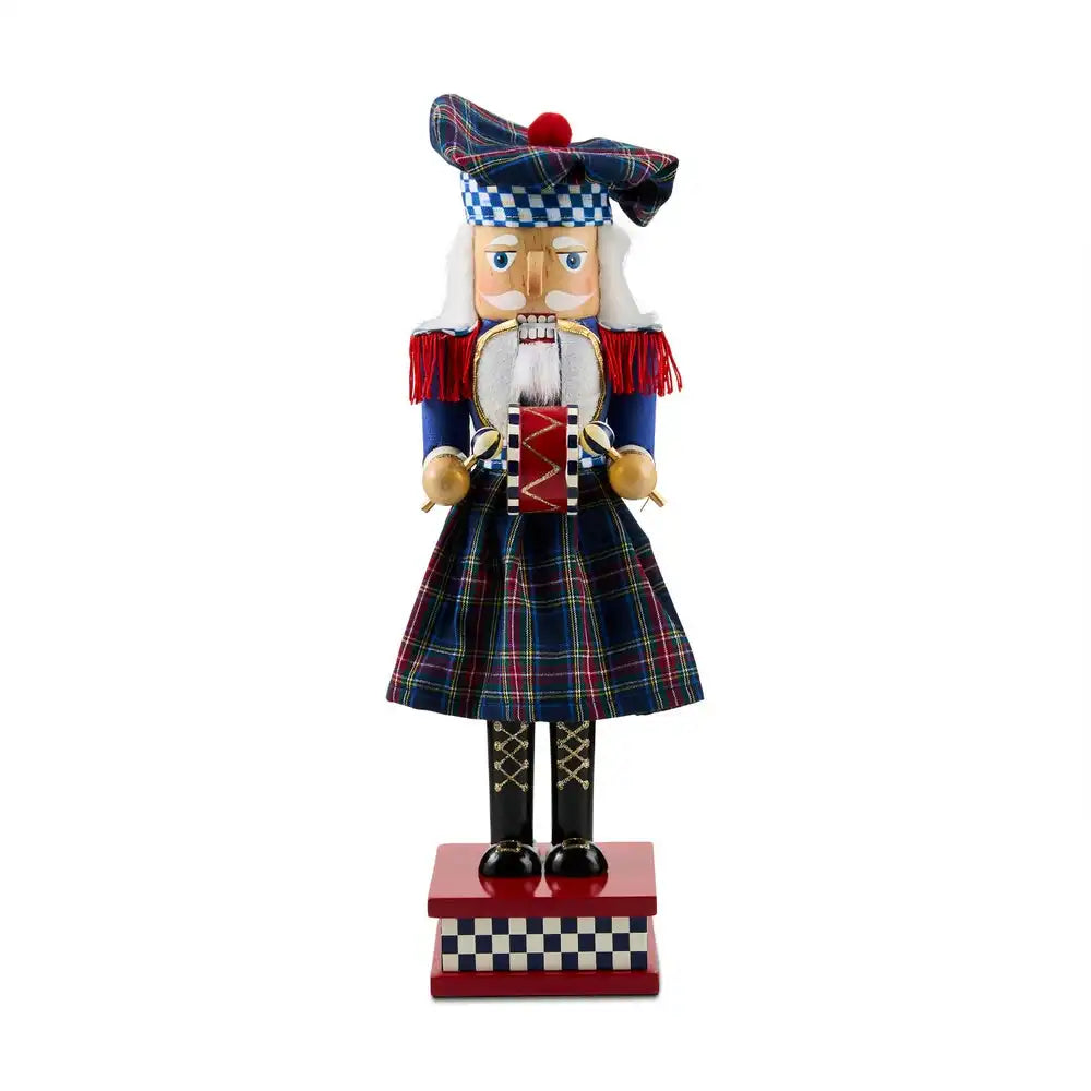 Timeless Tartan Wood Nutcracker Main image
