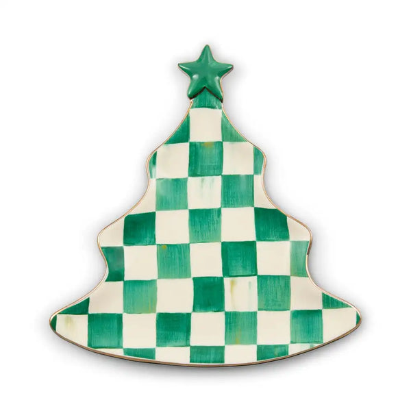 Cherry Check Tree Trinket Tray