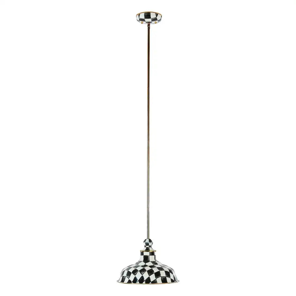 Courtly Check 12" Barn Pendant Lamp
