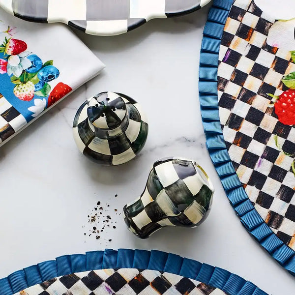 Courtly Check Large Salt & Pepper Shakers