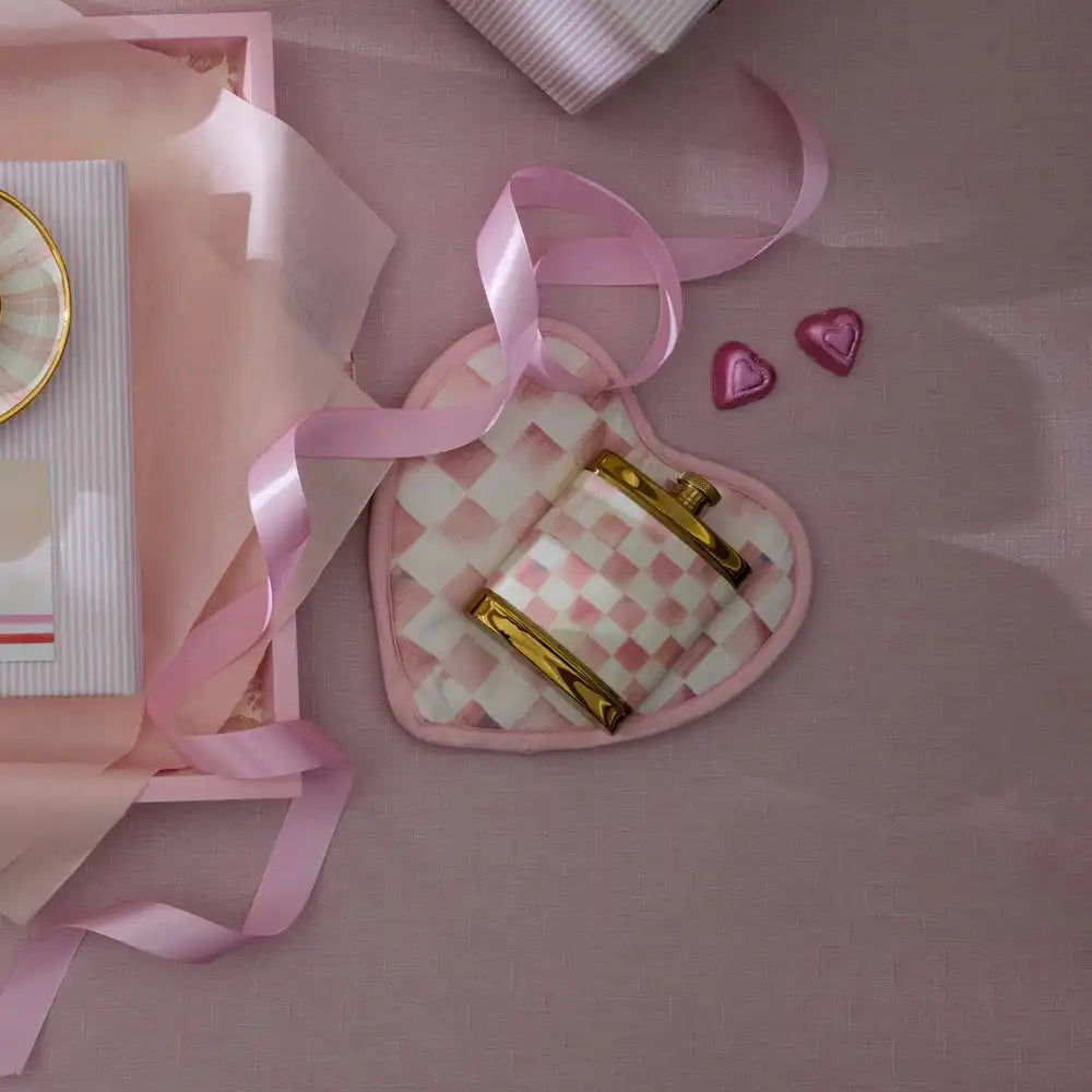 Rosy Check Heart Potholder