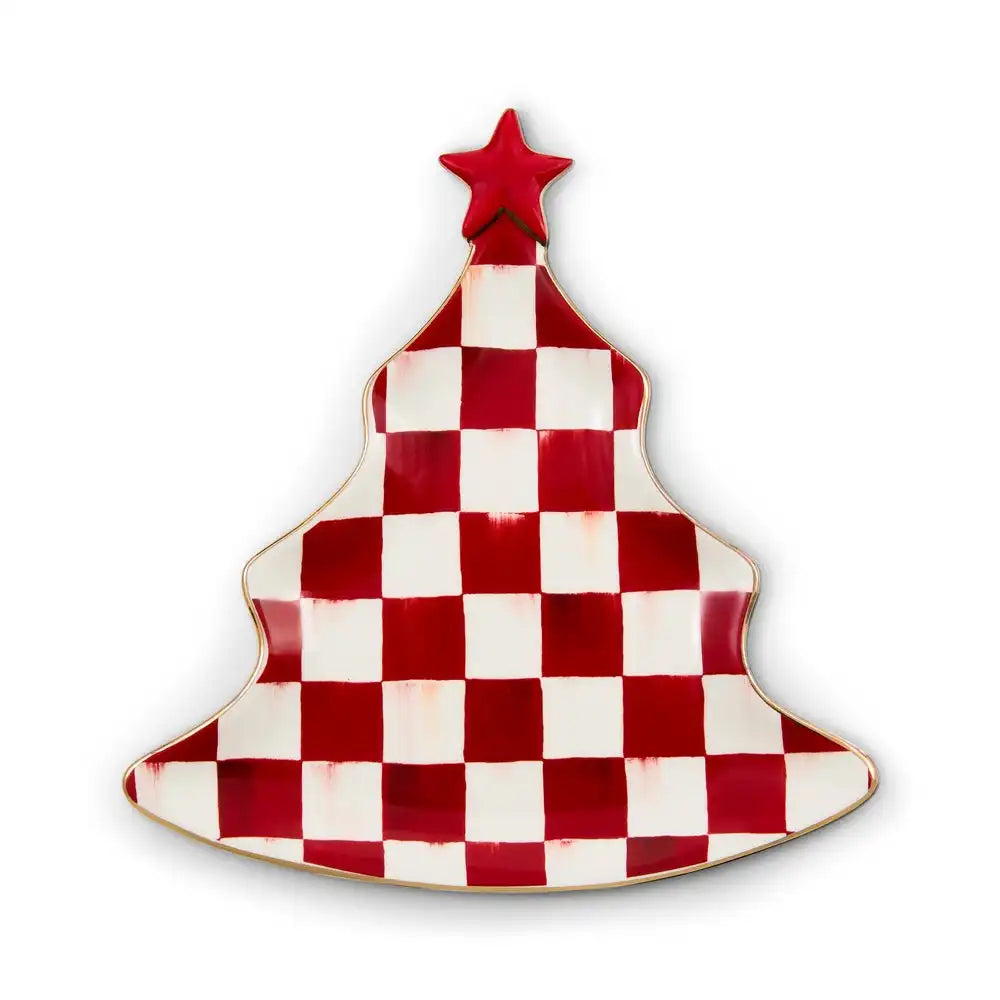 Cherry Check Tree Trinket Tray Main image