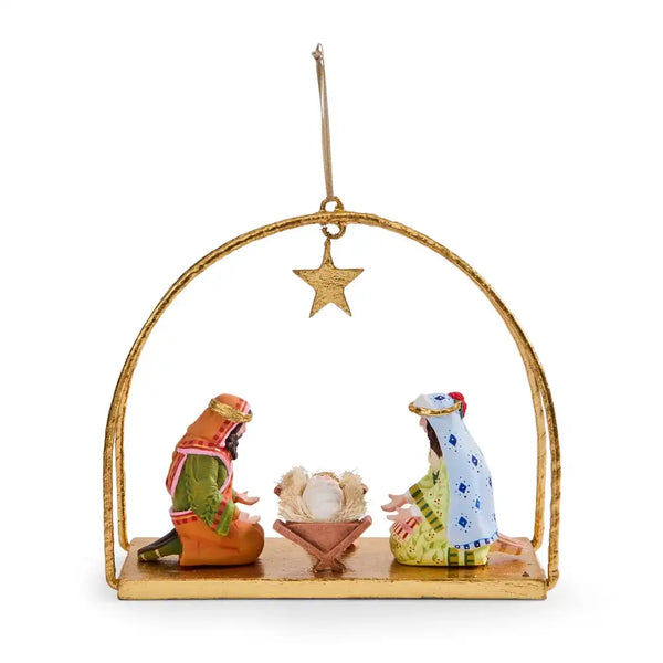Patience Brewster Nativity David Donkey Ornament