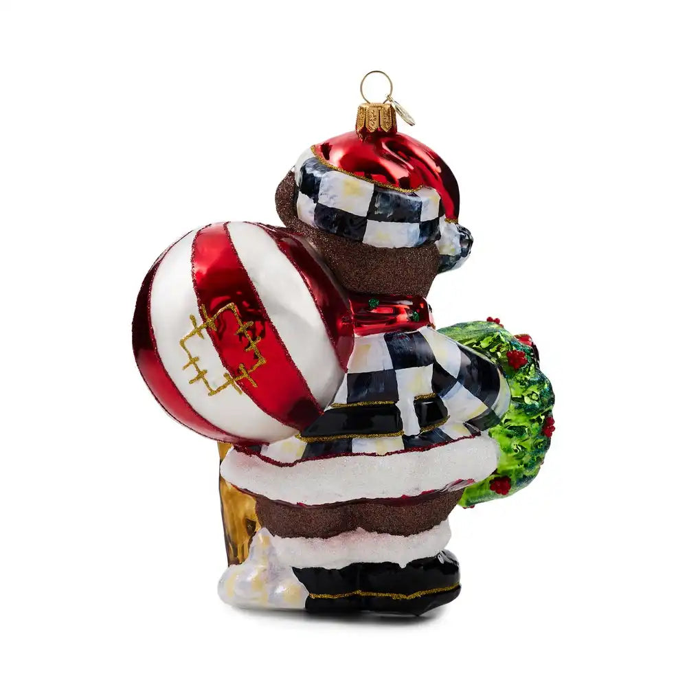 Aurora Teddy Bear Glass Ornament