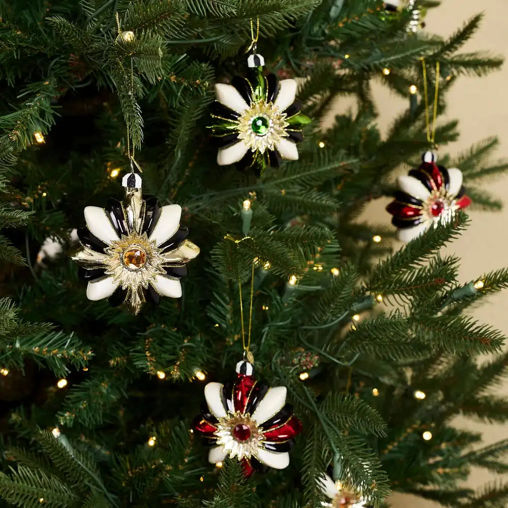 Traditional Reflector Star Glass Ornaments, Set of 6 Secondary image
