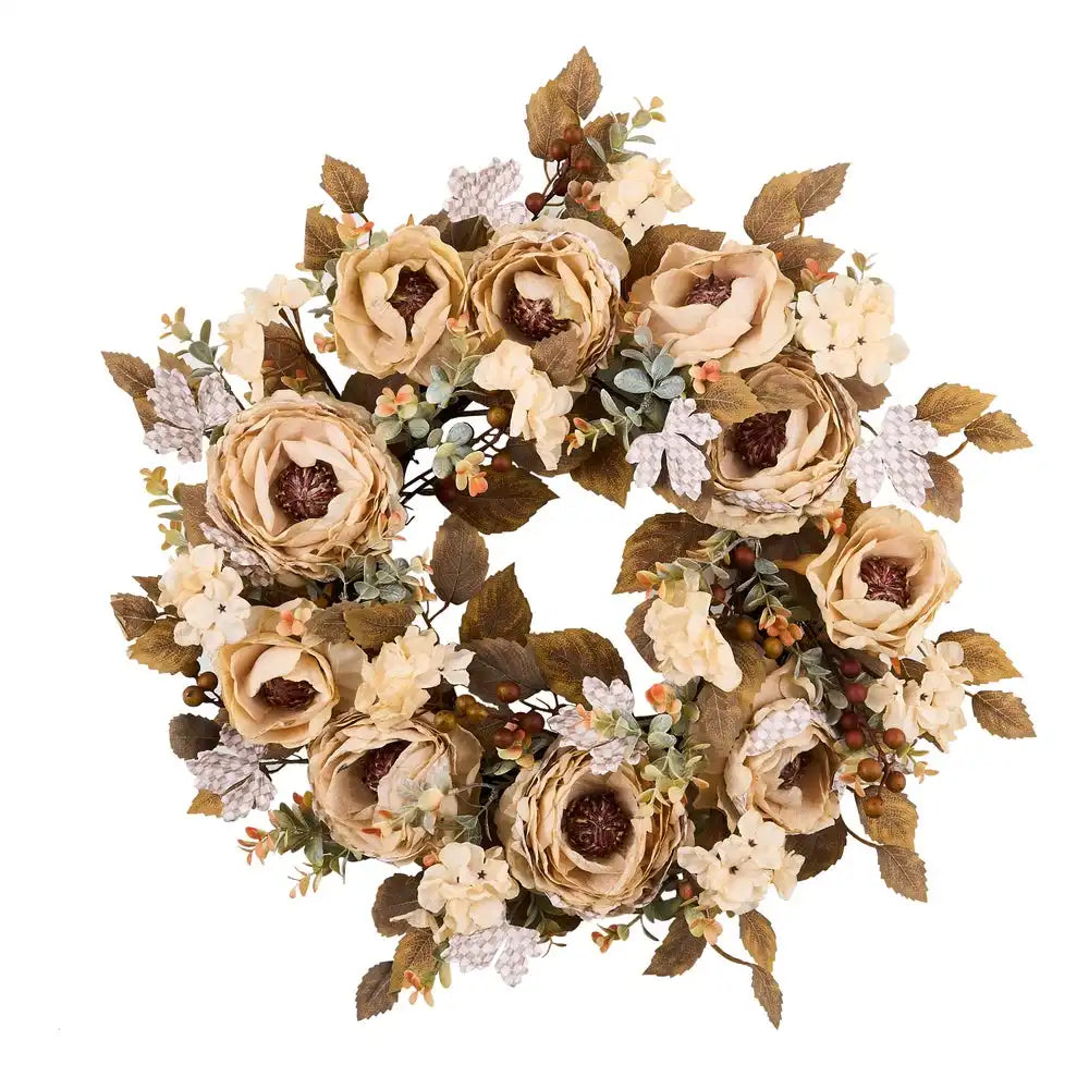 Mocha Fall Floral 26" Wreath Main image