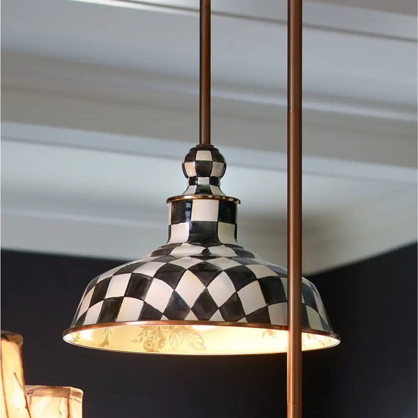 Courtly Check 12" Barn Pendant Lamp