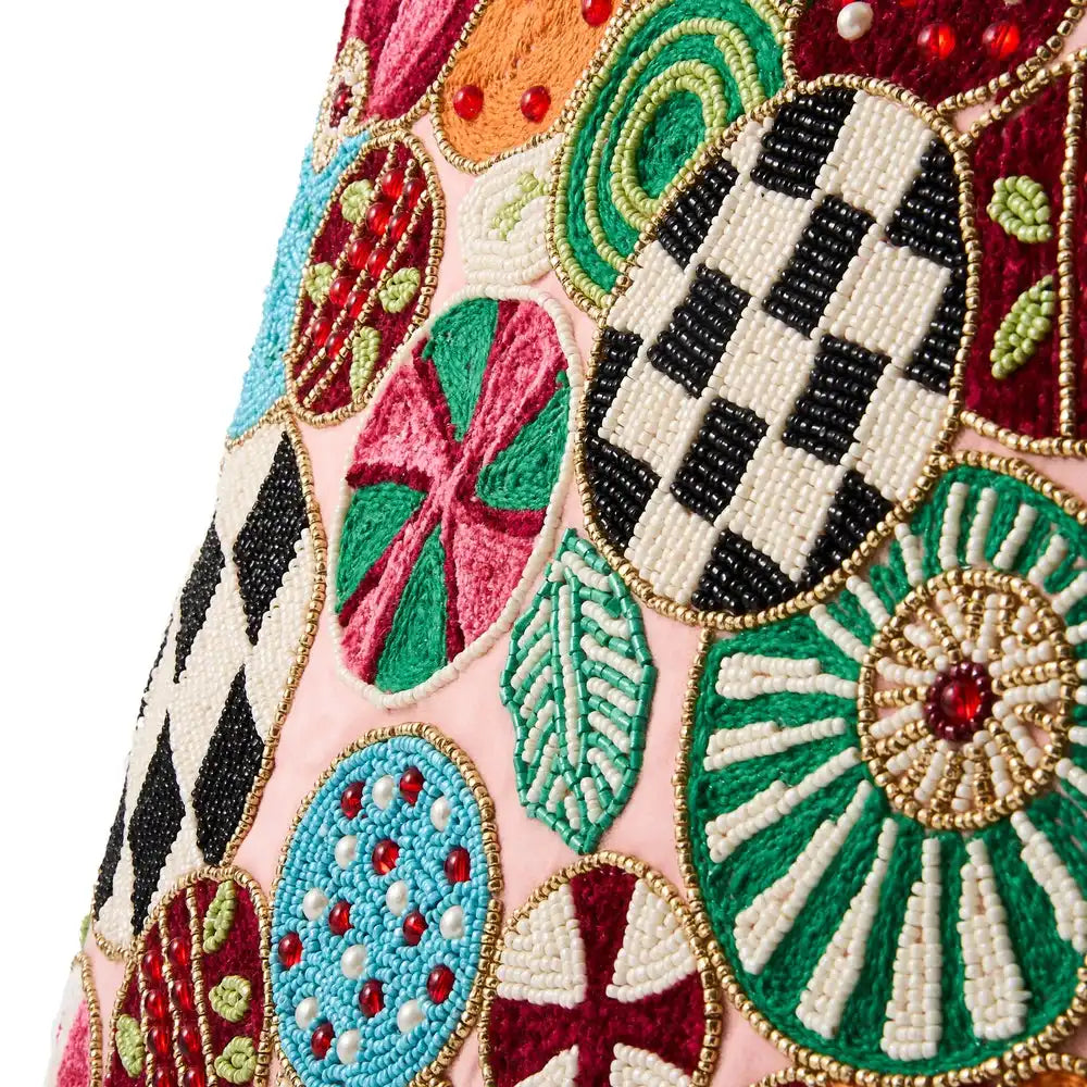 Confetti Jolly Ornament Throw Pillow