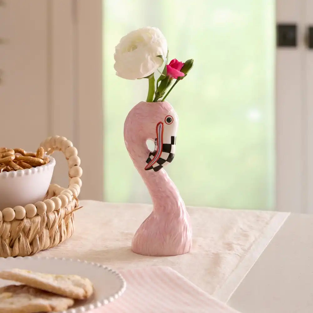 Patience Brewster Flamingo Ceramic Bud Vase Secondary image