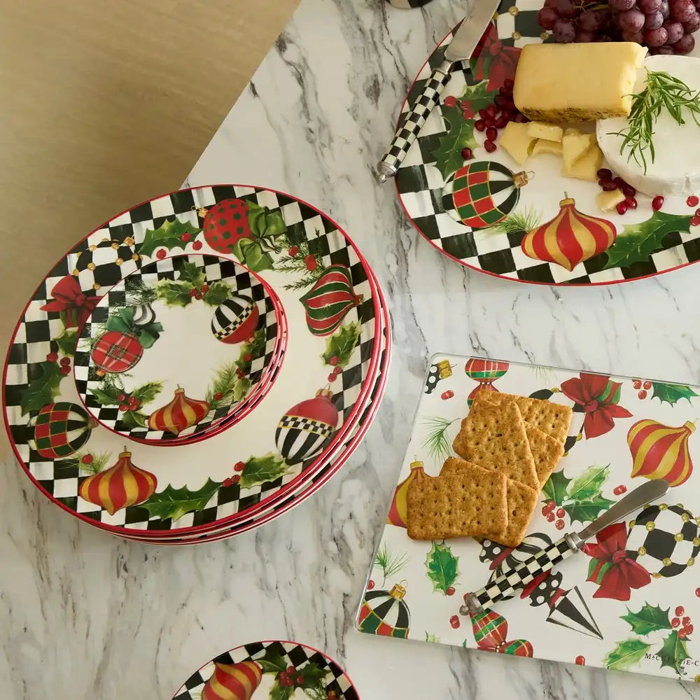 Deck the Halls Dinner Plates, Set of 4