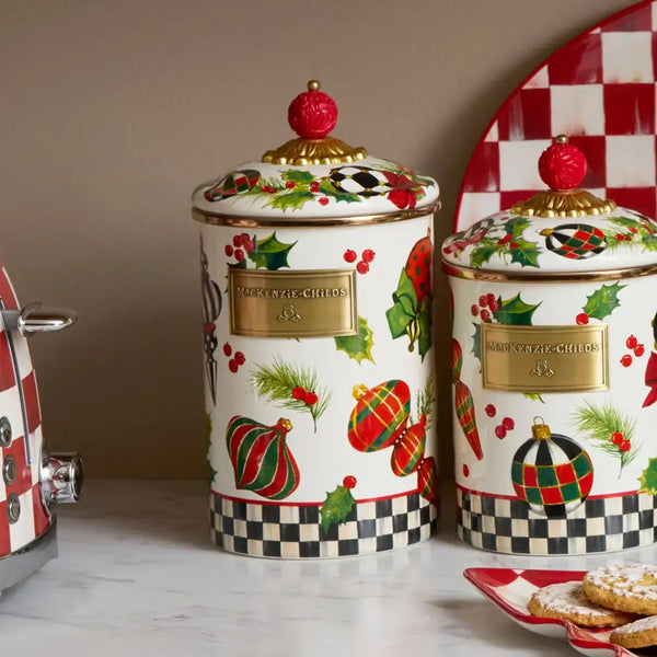 Deck the Halls Medium Canister