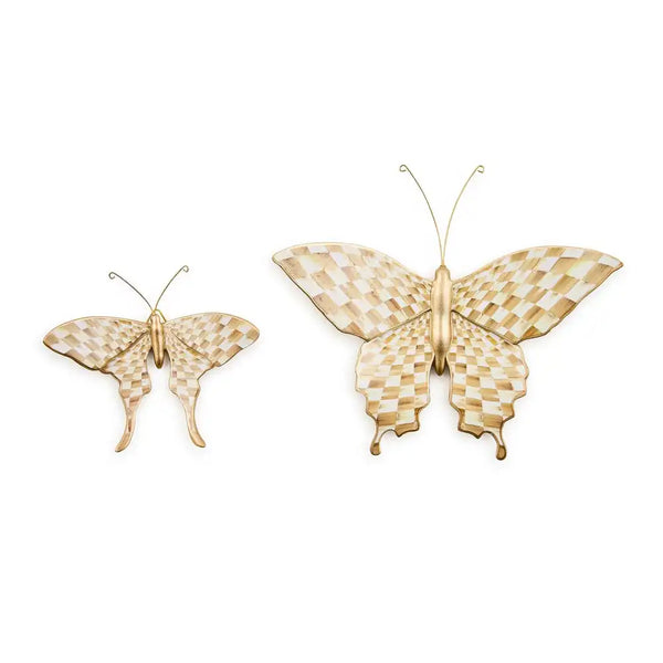 Courtly Check & Stripe Butterfly Trio