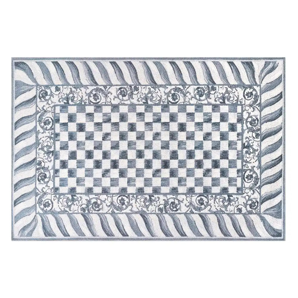 Sterling Check 5' x 7'6" Washable Rug Main image