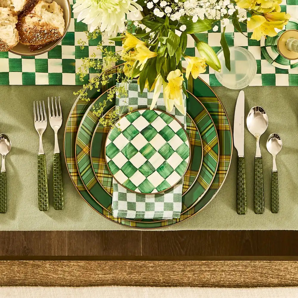 Tartan Green Salad Plate