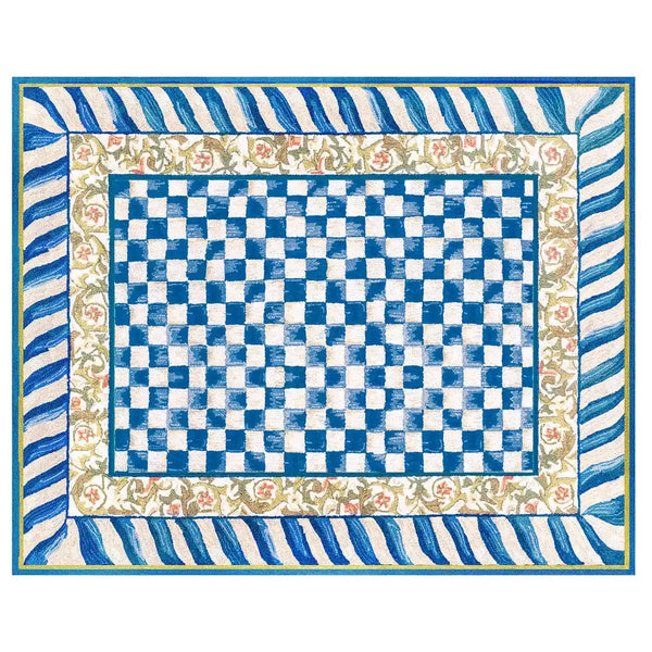 Truly Royal Check 2'6" x 10' Washable Runner