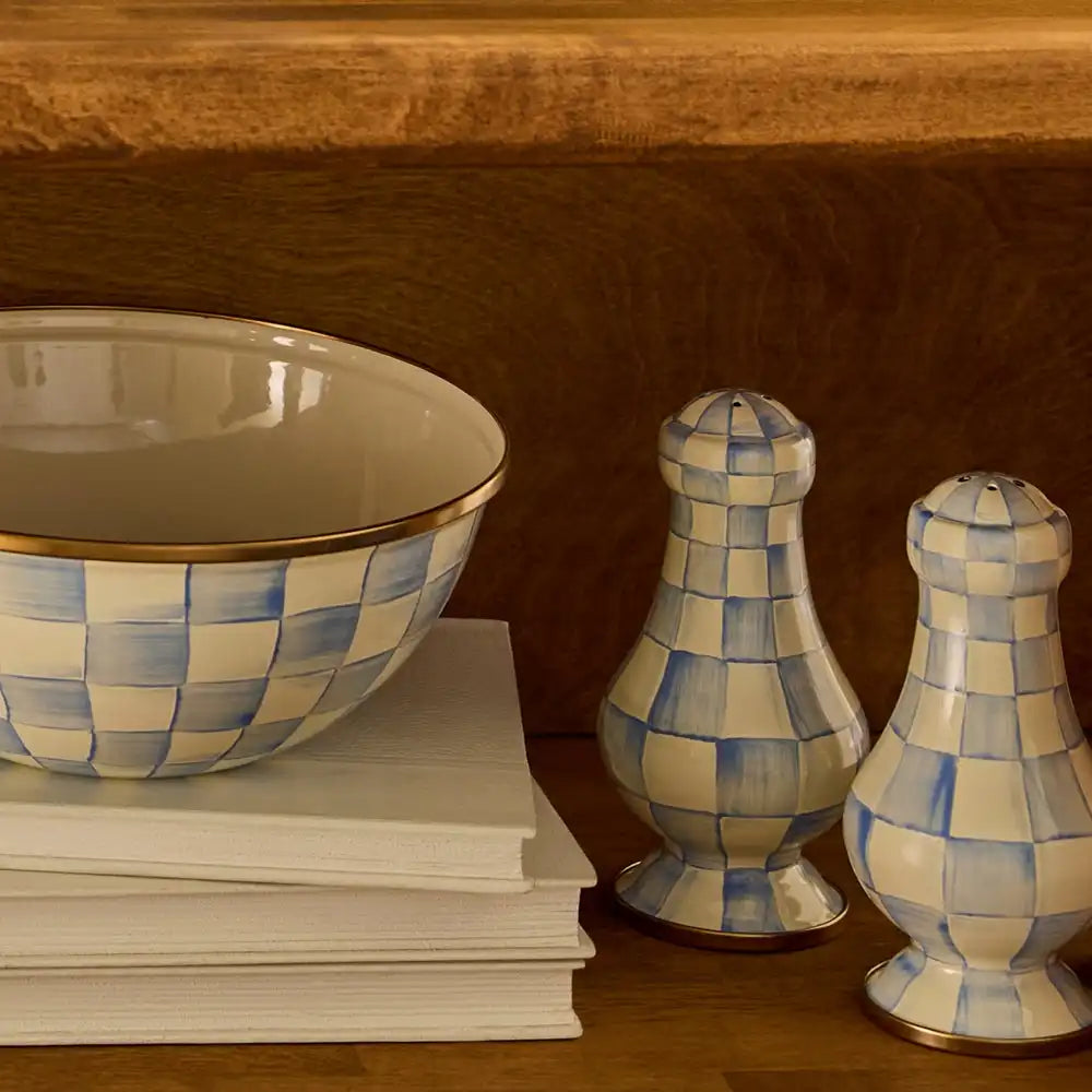 Courtly Check Large Salt & Pepper Shakers