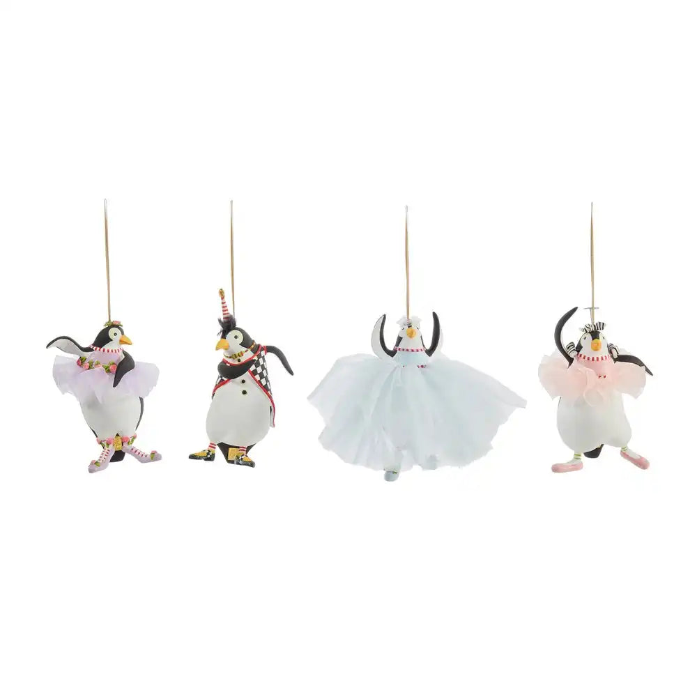 Patience Brewster Penguins En Pointe Ornaments, Set of 4 Main image