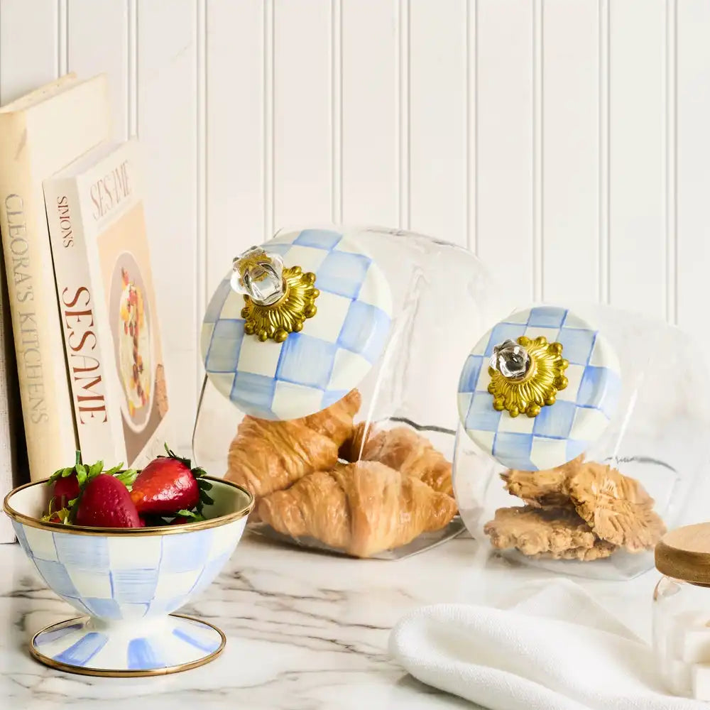 Cookie Jar with Courtly Check Lid