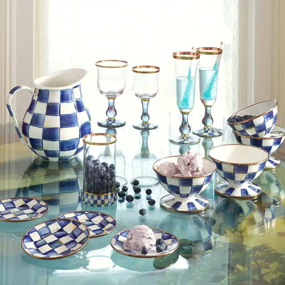 Emerald Check Pitcher