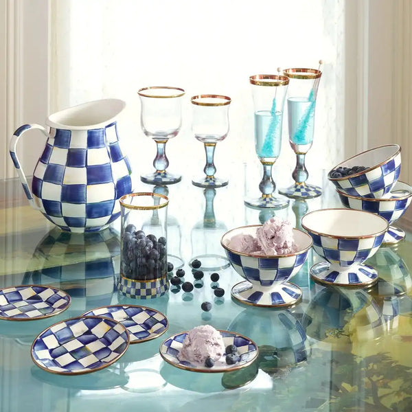 Emerald Check Pitcher