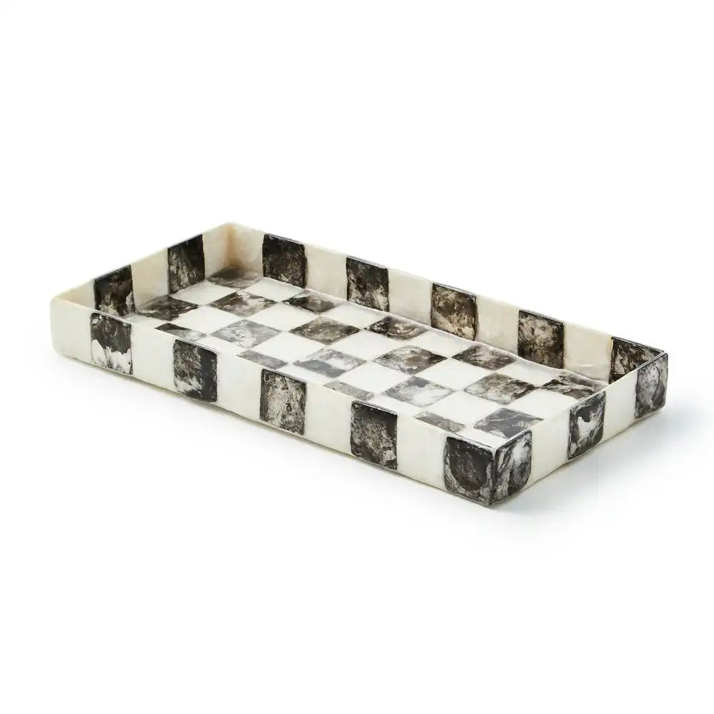Courtly Check Capiz Vanity Tray Main image