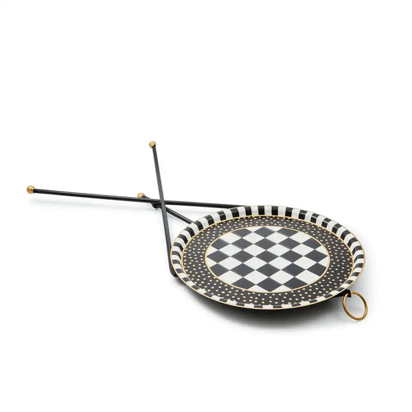 Tilt Top Black Tripod Table