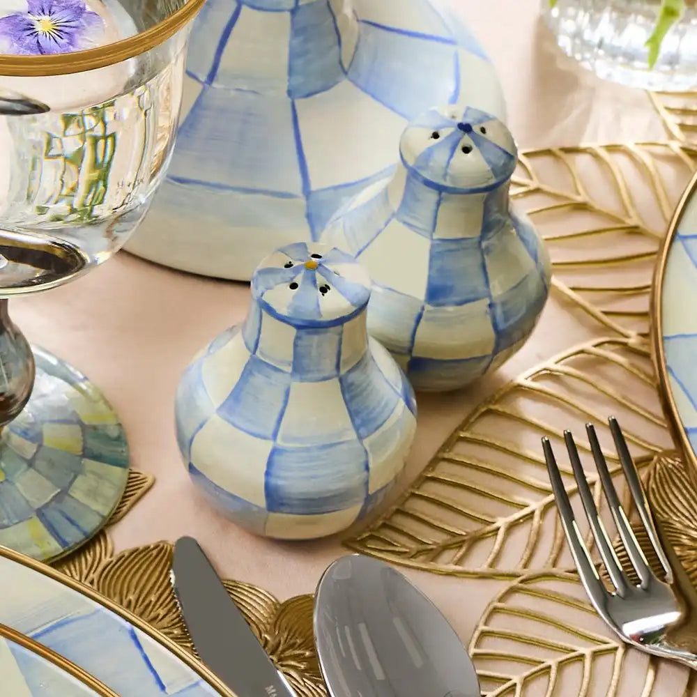 Courtly Check Large Salt & Pepper Shakers