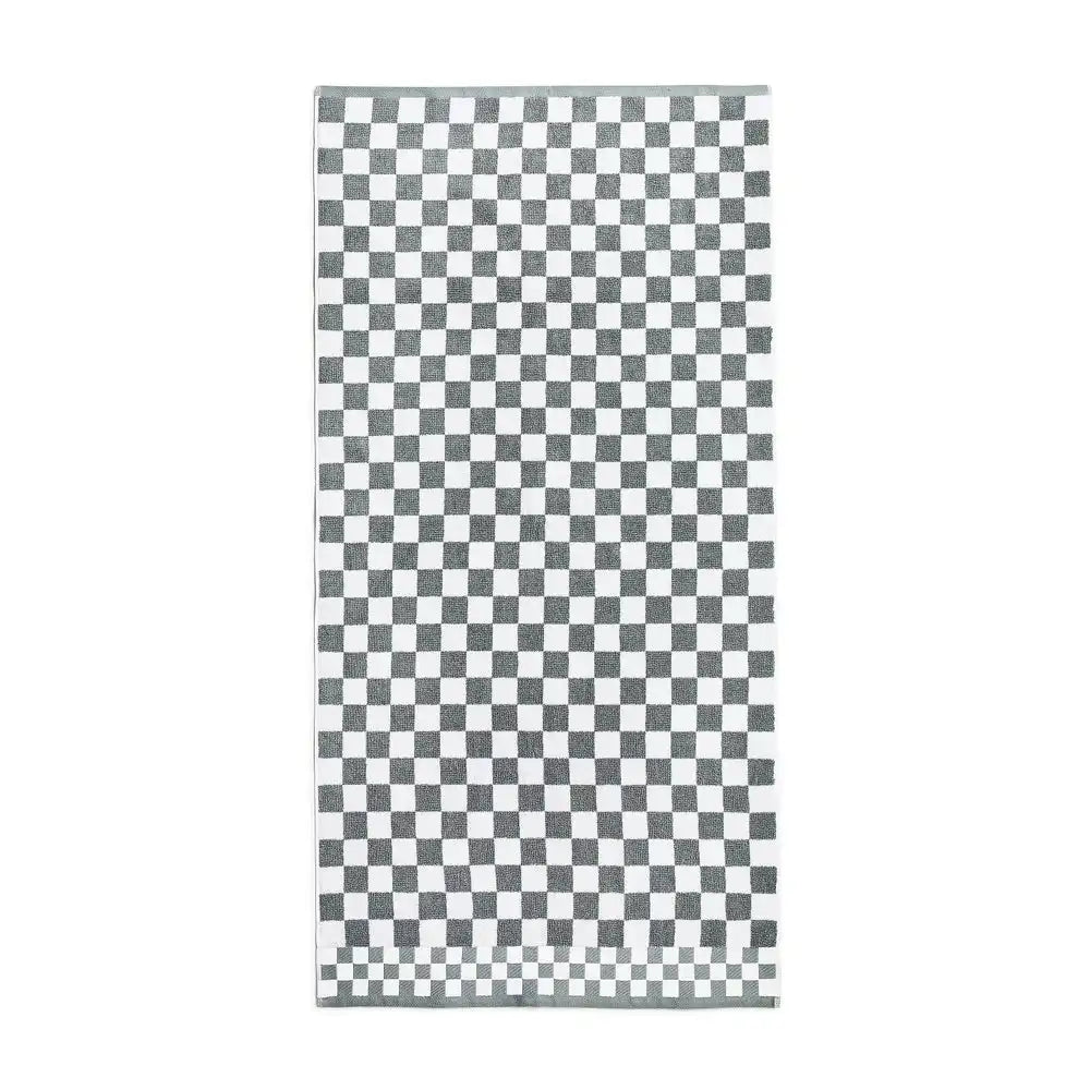 Black Check Hand Towel