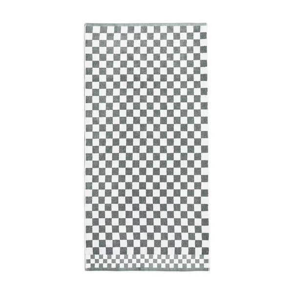 Black Check Hand Towel
