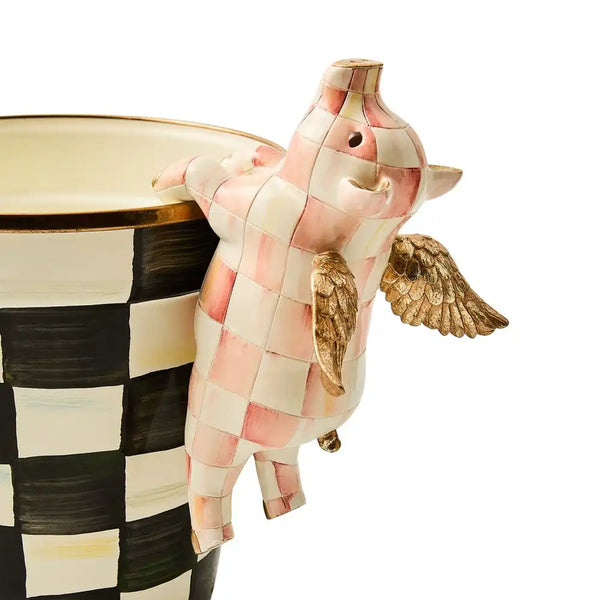 Mocha Check Squirrel Pot Climber