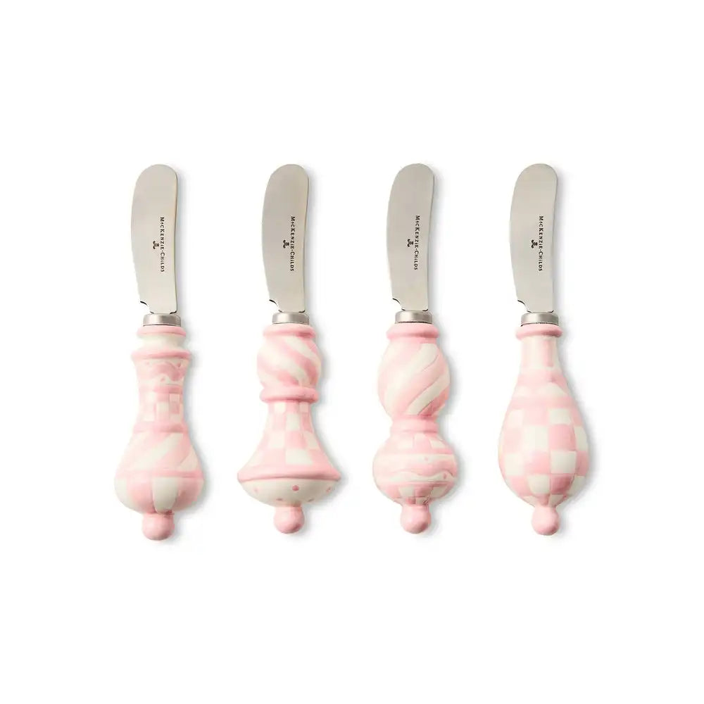 Mocha Check Party Spreaders, Set of 4 Secondary image