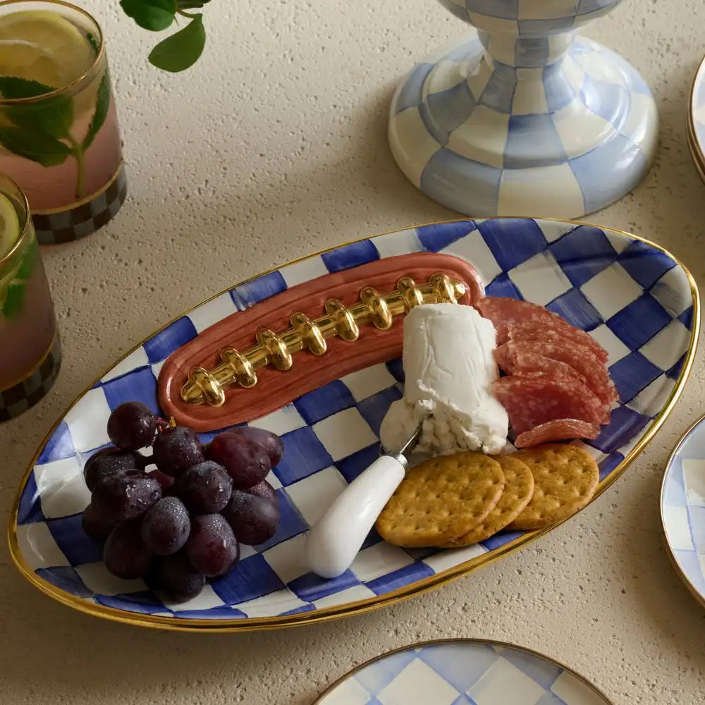 Courtly Check Football Platter