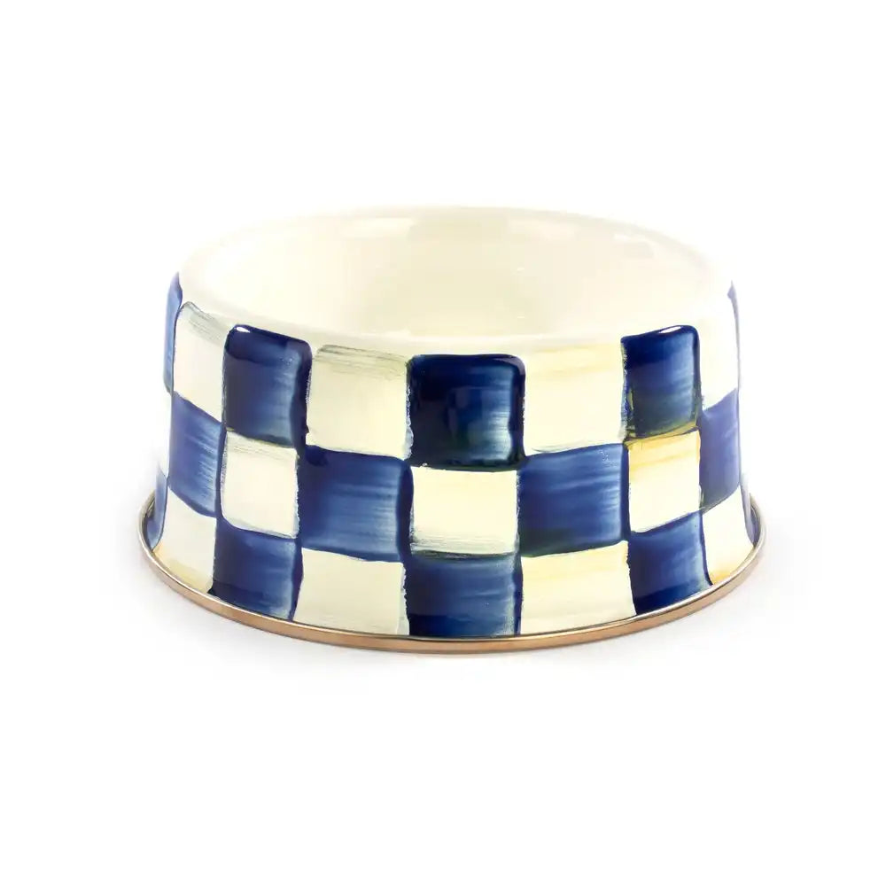 Sky Check Small Pet Dish