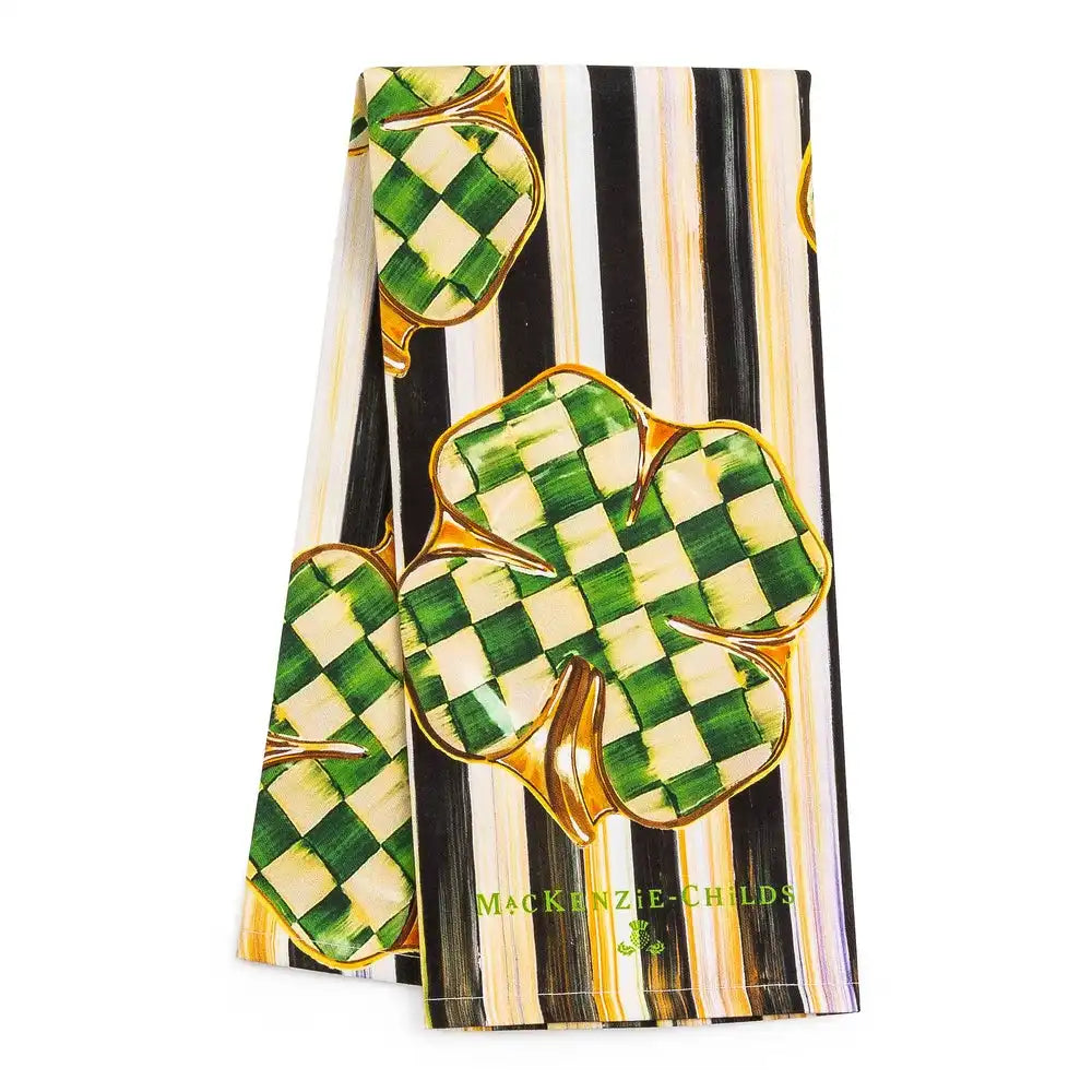 Dancing Clovers Dish Towel Main image