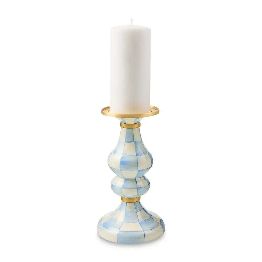 Rosy Check Medium Pillar Candlestick