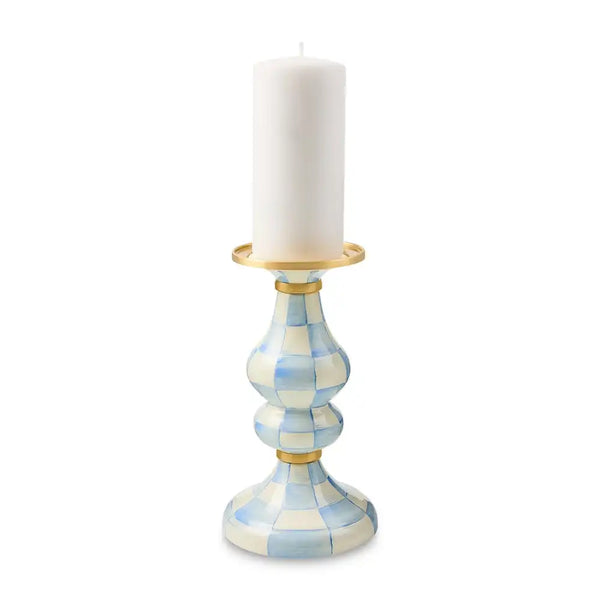 Rosy Check Medium Pillar Candlestick