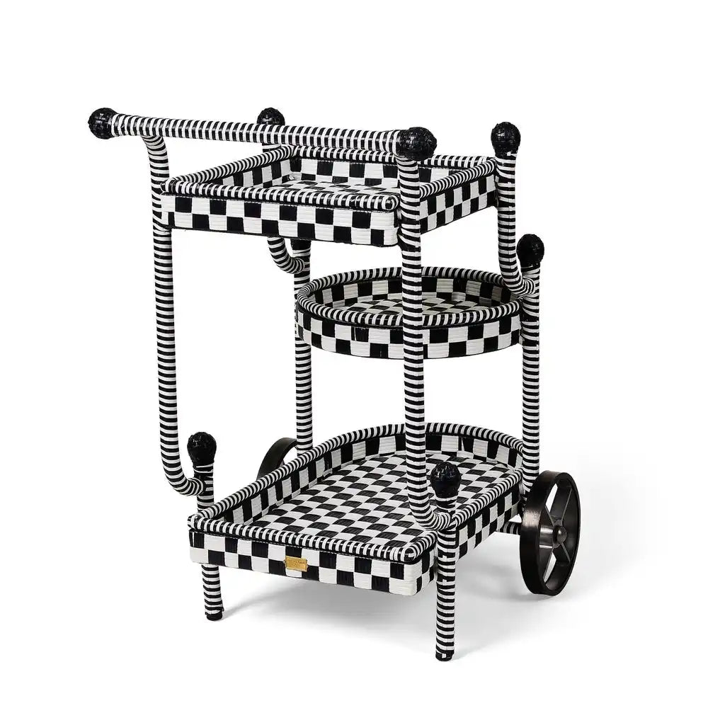 Gambit Check Outdoor Bar Cart