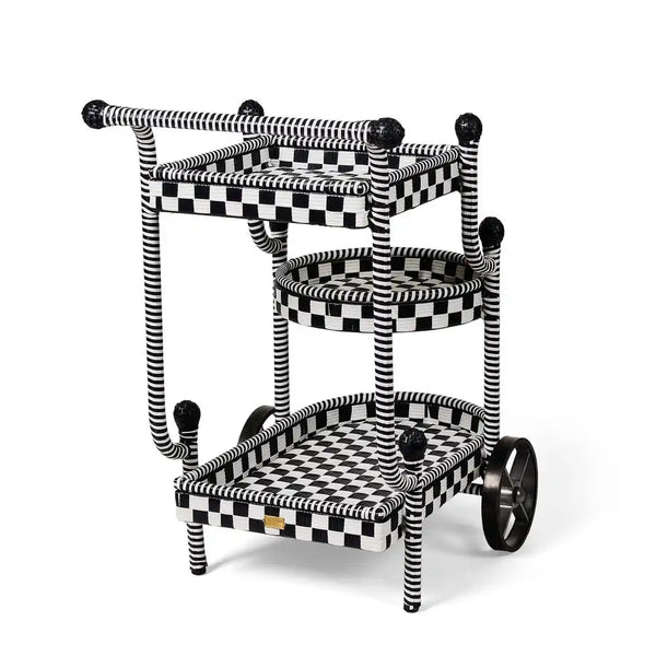 Gambit Check Outdoor Bar Cart