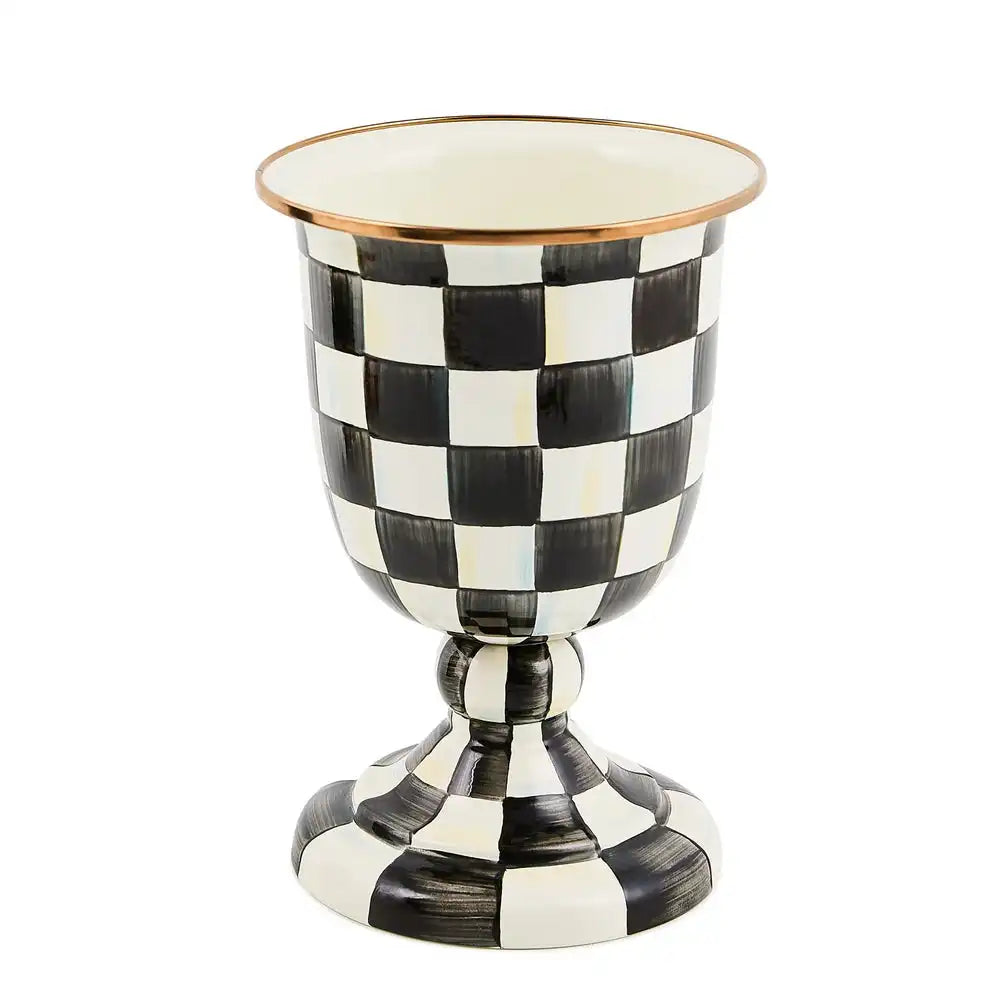 Courtly Check Pedestal Vase Main image
