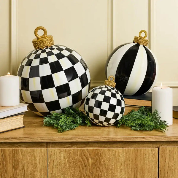 Red Stripe Medium Tabletop Ornament