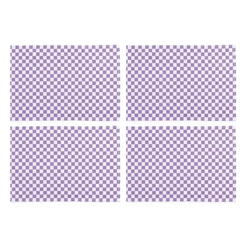 Dark Green Check Placemat, Set of 4